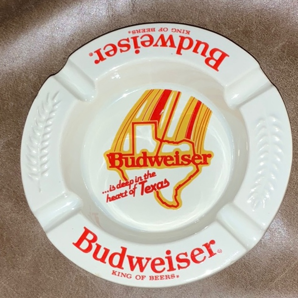 Haeger X Budweiser Ashtray Collectable Tobacciana